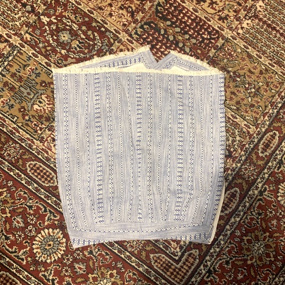 Loft White and Blue Pencil Skirt - Picture 6 of 8